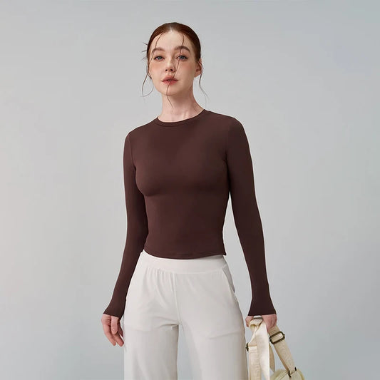 Breathable Long Sleeve Gym Top